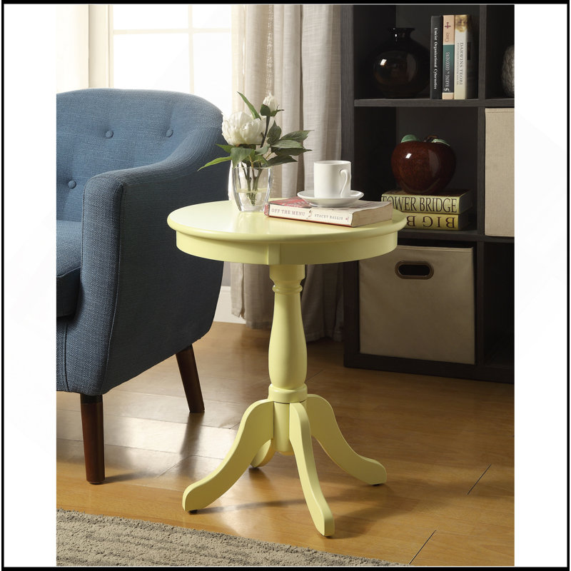 Table d'appoint à finition jaune clair Alger