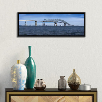 «Francis Scott Key Bridge, Patapsco River, Baltimore, Maryland», reproduction de photo sur toile