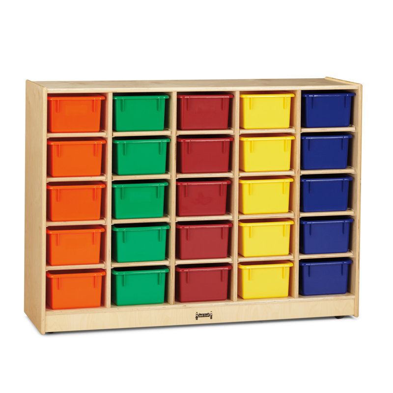 Rangement mobile à 25 casiers Jonti-Craft, Coloré, Contre-plaqué