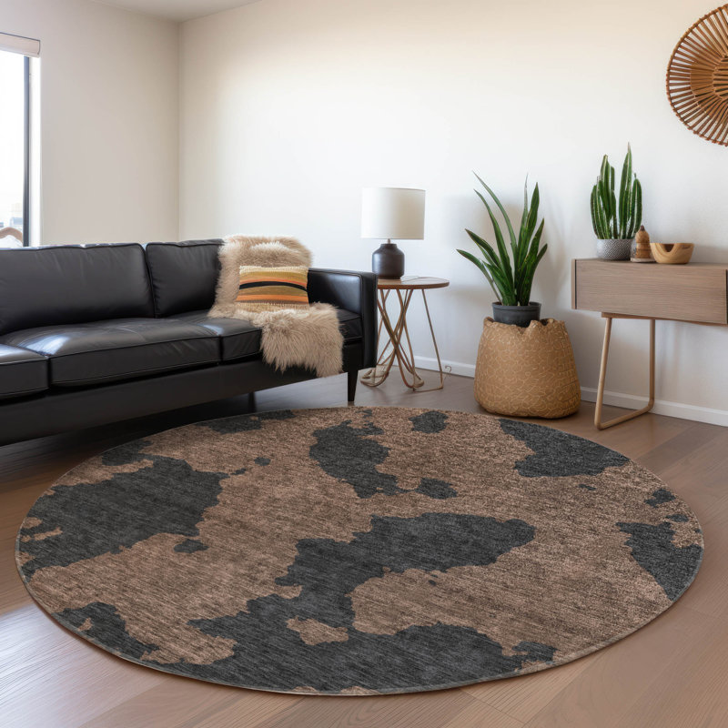 Tapis Aquaisha avec envers antidérapant, Rond 8 pi