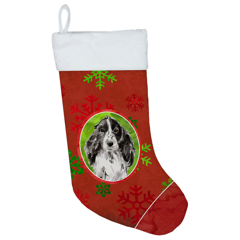 Chaussette de Noël, Épagneul cocker noir