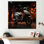 «Night Streets And Scooters IV», reproduction sur toile