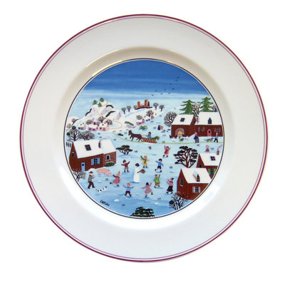 Naif Christmas Dinner Plate