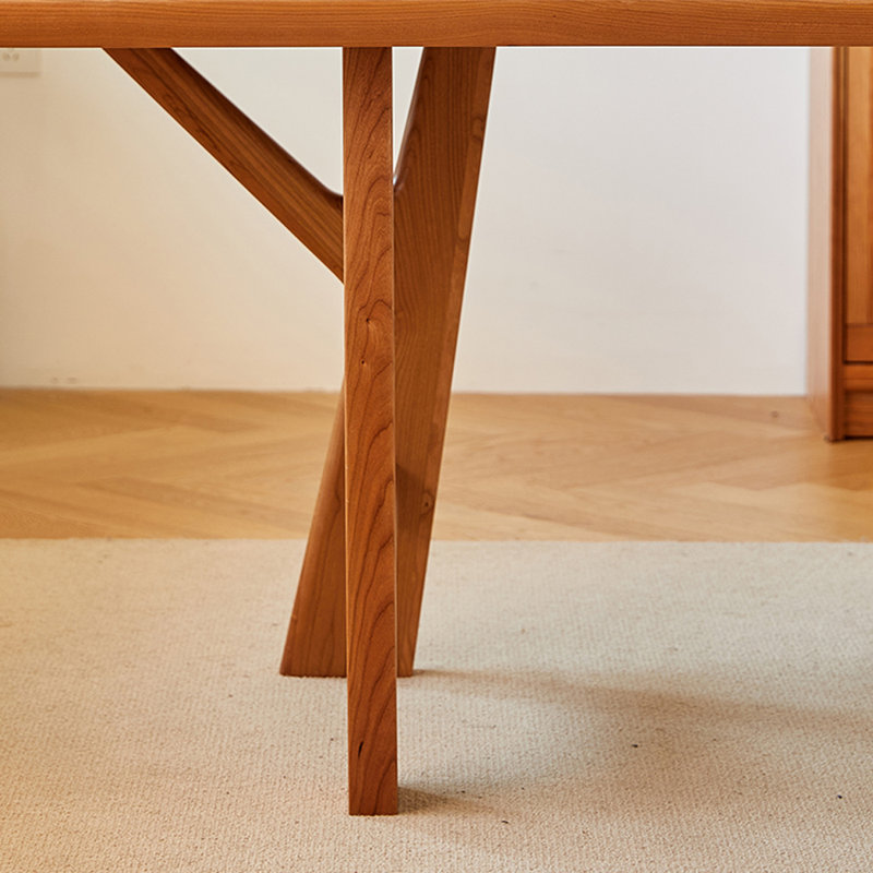 Creative Branch Shaped Cherry Wood Dining Table, 29.52"H x 70.86"L x 35.43"W