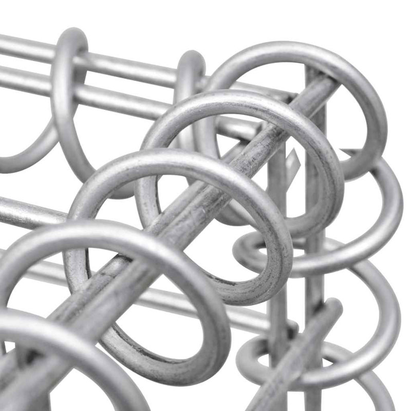 Jardinière surélevée Gabion, H 11,8 po x l 35,4 po x P 11,8 po