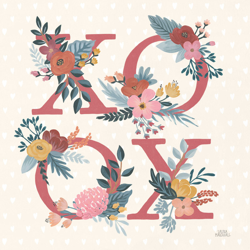 Lettres d'amour, H 36 po x l 36 po x P 1,25 po