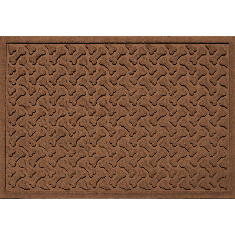 Tapis d'extérieur pour animaux WaterHog® Dogbone Répétition 18 po x 27 po, Brun foncé, H 18 po x l 27 po