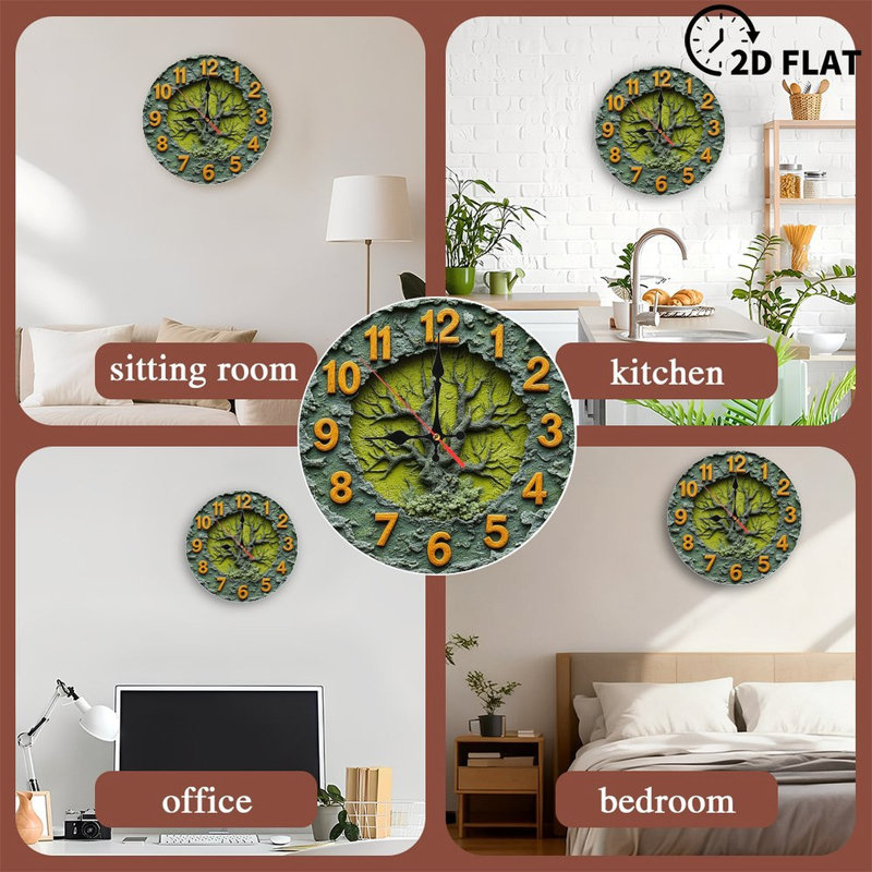 Wall Clock Tree of Life Resin Clock