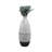 Textured Bottom Vase, Grey-1501420541