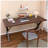 Heavy Duty Computer Desk 47 X 24 Inch Rustic Sturdy Workstation Business Furniture Study Writing Table For Home Office Company School Dorm Apartment (Brown, 47")