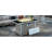 43" Rectangular Grey Open Weave Propane Fire Pit Table, 60000 , With Blue Glass Stones, Tempered Wind Guard, And 20Lbs Storage For Outdoor Fun 43 Inch Gas Output, Guard Stone Decoration Backyard-1373583658