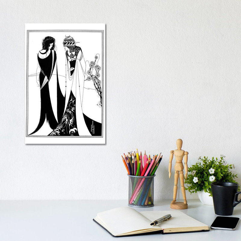 Wilde: Salome by Aubrey Beardsley - Wrapped Canvas Print, 20.32 cm H x 30.48 cm W