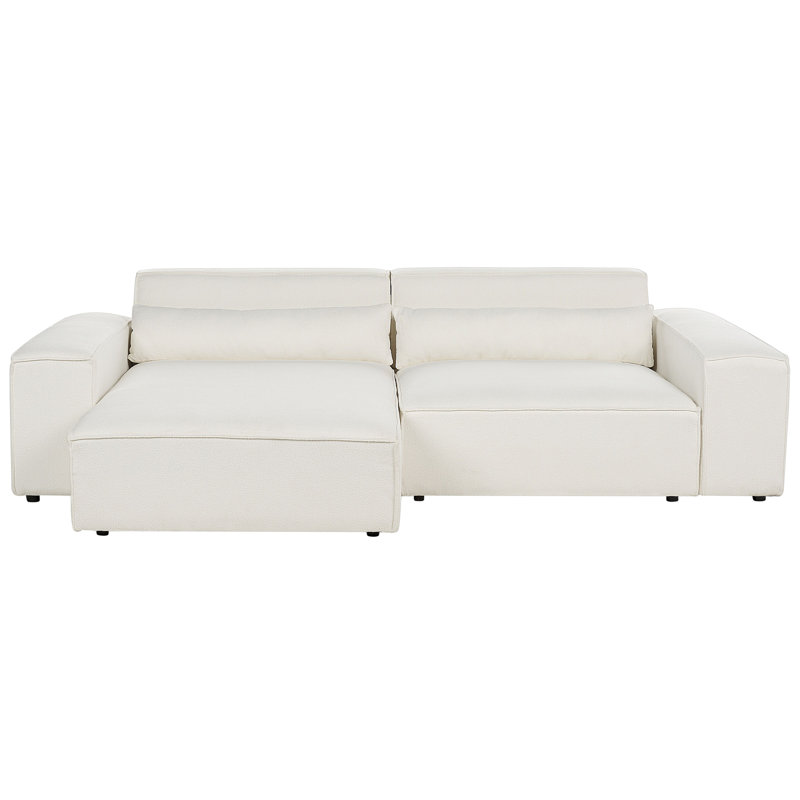 Boleslovas 2 Seater Sofa & Chaise, Right Hand Facing, White
