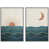 White Floater Framed