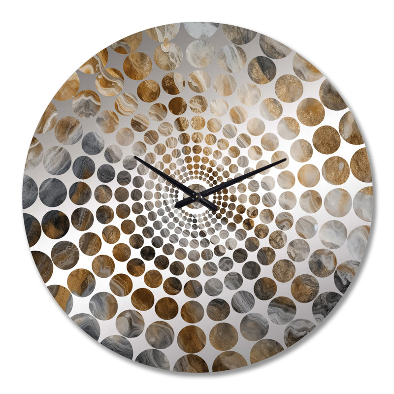 Mulbah - Horloge murale abstraite en marbre, Très grand