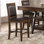 Dewey Upholstered Counter Chair Walnut (Set Of 2)