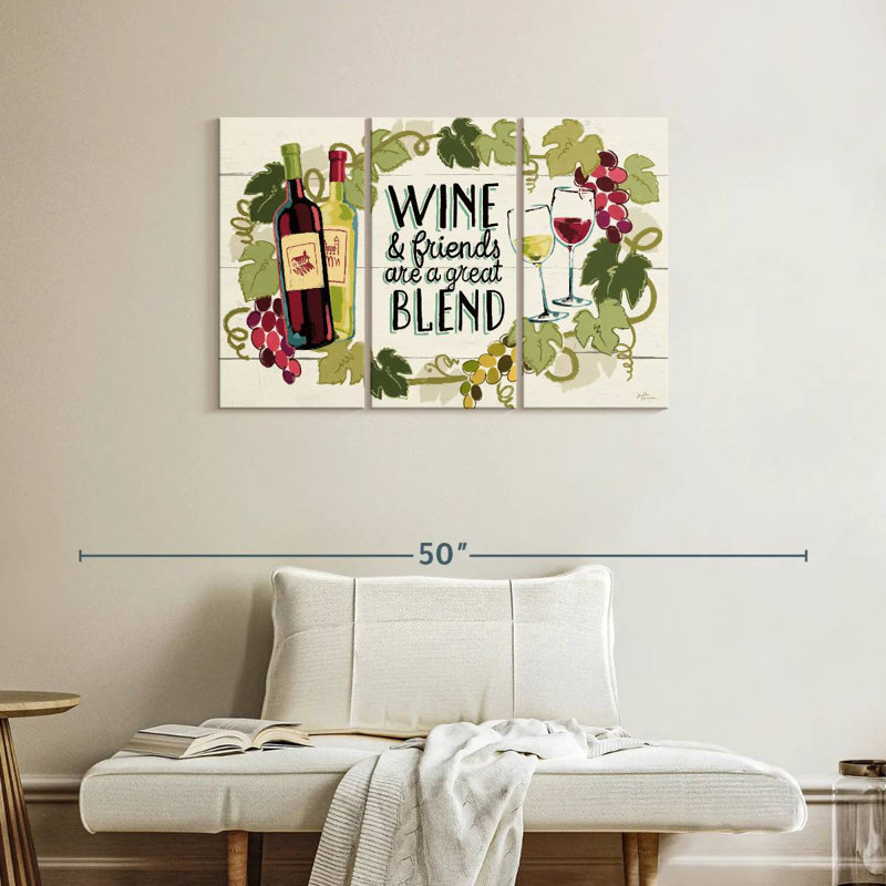 Tergel Wine And Friends I, H 24 po x l 38 po