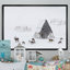 Chevreuils sur la neige - reproduction d'art sur toile traditionnelle