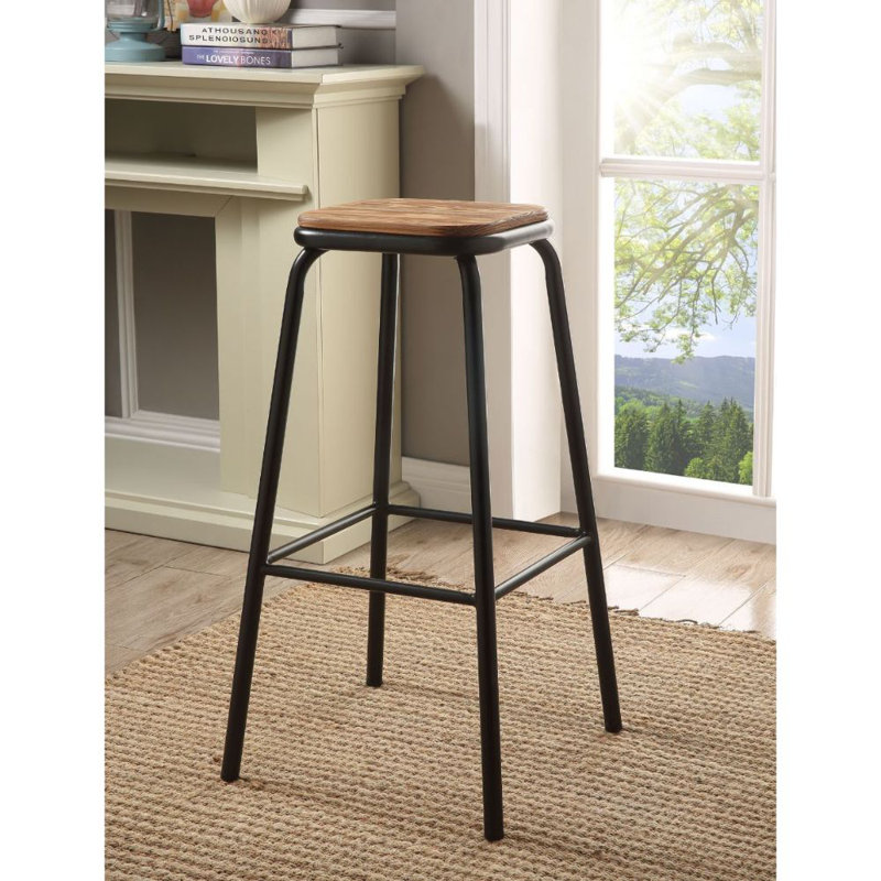 Tabouret de bar Scarus (ensemble de 2), Noir