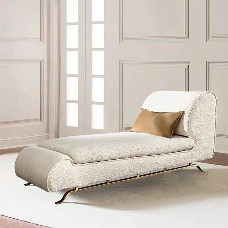 Méridienne moderne, simple et créative, Blanc cassé