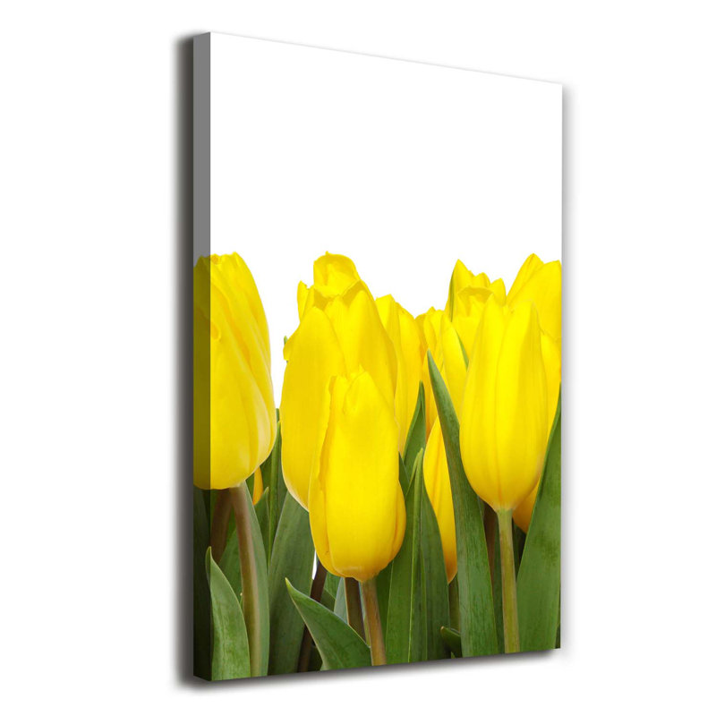 Yellow Tulips - Wrapped Canvas Print