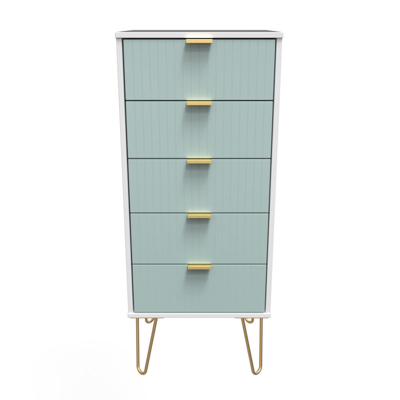 Beranda 45cm W Manufactured Wood Bedside Table, Duck/White