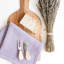 Linges de cuisine lavande, ensemble de 3-1985206086