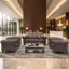 Canapé Chesterfield de 83,1 po de largeur à 3 places, canapé à accoudoirs roulés en similicuir avec dossier capitonné-1554671450