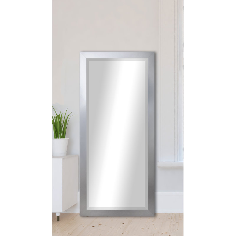 Shawhan Engineered Wood Flat Mirror, 65.5" x 25", Silver