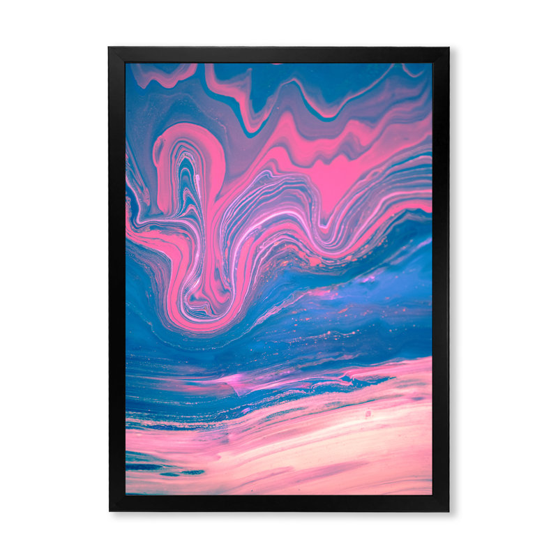 Art mural moderne sur toile luxueuse, Cadre noir, H 20 po x l 12 po x P 1 po