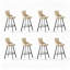 Chaise d'appoint blanche à dossier solide (ensemble de 8)-892372977-892372979-892372980