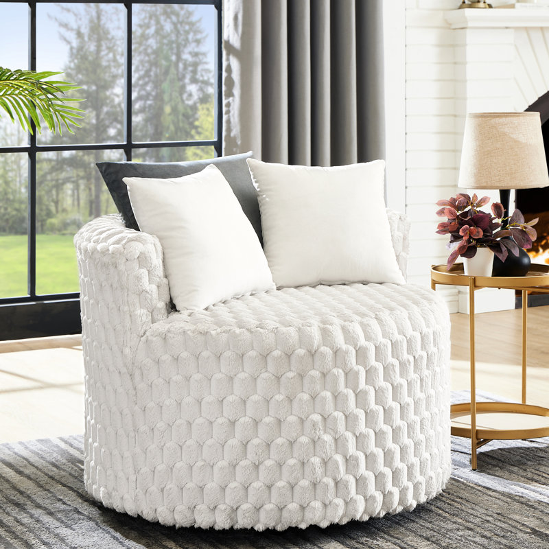 Chaise d'appoint rembourrée 3D avec roulettes 3D - Siège confortable et élégant pour les roues du salon