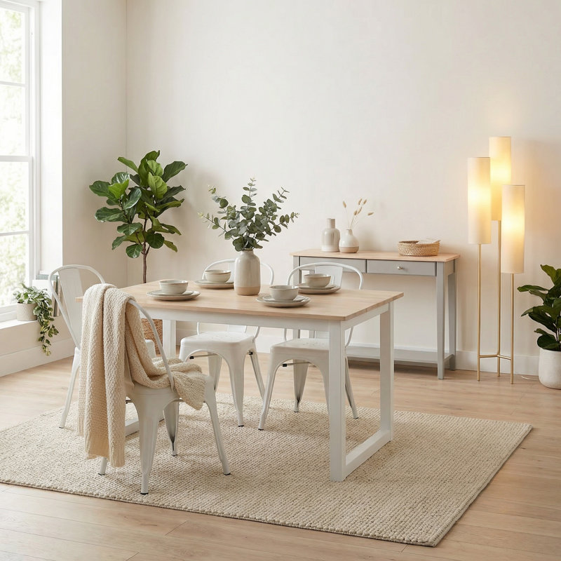 Rubberwood Solid Wood Dining Set
