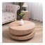 Modern Round Wood Coffee Table – 31.3" Natural Finish Accent Table For Living Room