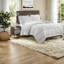Ensembles de literie réversible, lit double en microfibre