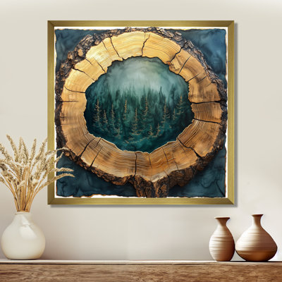 «Gilah Forest Emerald Ripples Through The Woods II», art mural forêt