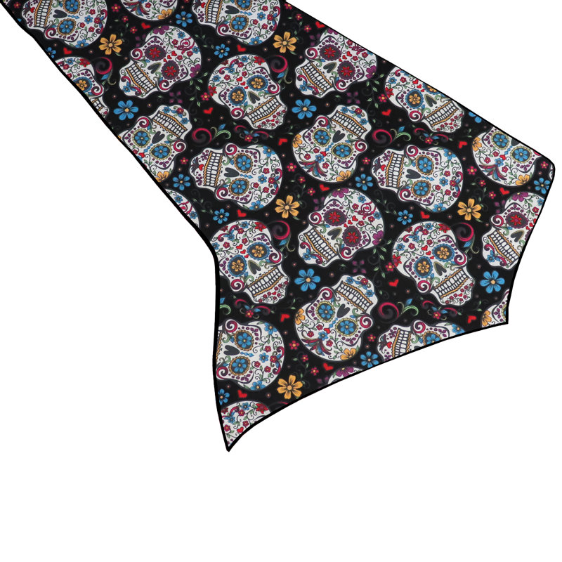 Chemin de table 3_Day Of The Dead, L 120 po x l 12 po