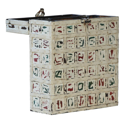 Wooden Rustic Shabby Chic 2-Bottle Wine Carrier Case Gift Box