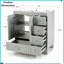 Meuble-lavabo bleu gris 30 po avec lavabo en céramique, tiroirs à fermeture en douceur et rangement multi-organisateur-19693012