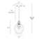 Emanoila 1 - Light Single Mini Pendant with Fluted Ripple Textured Glass