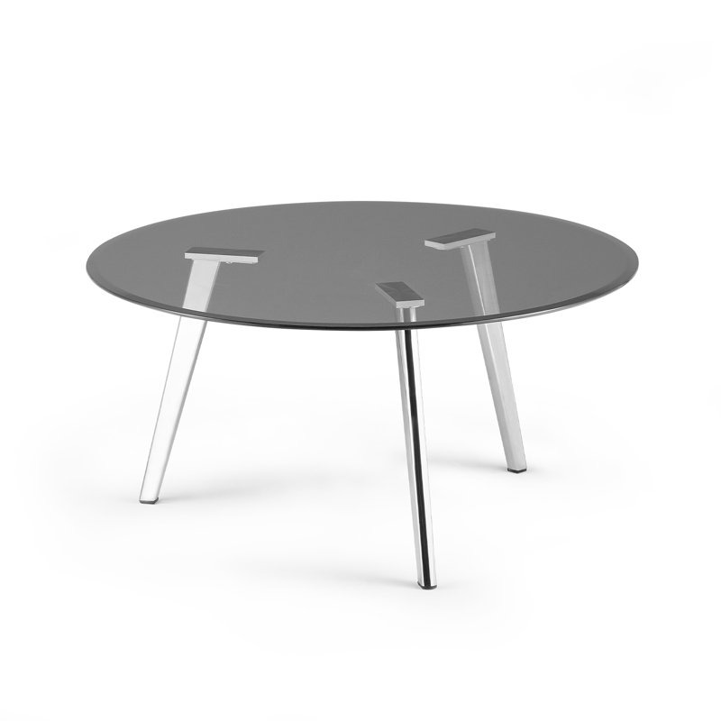 Brieya Four Leg Coffee Table, Light Grey