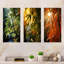 «Bamboo Sunset», ensemble de 3 reproductions d'art en métal sur bambou-198455475