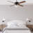 Drexel 52"W Remote Controlled Ribbed Clear Glass Shaded Ceiling Fan - Beachcrest Home