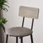 Bar Table Set With 2 Bar Stools PU Soft Seat With Backrest, Grey, 43.31'' L X 15.75'' W X 35.43'' H.-444181184-444181185