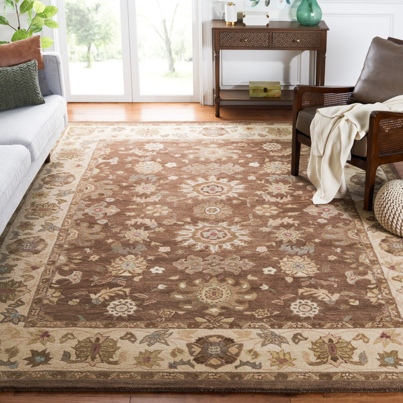 Tingley Hand Tufted Wool Pile Oriental Rug, Rectangle 6' x 9'
