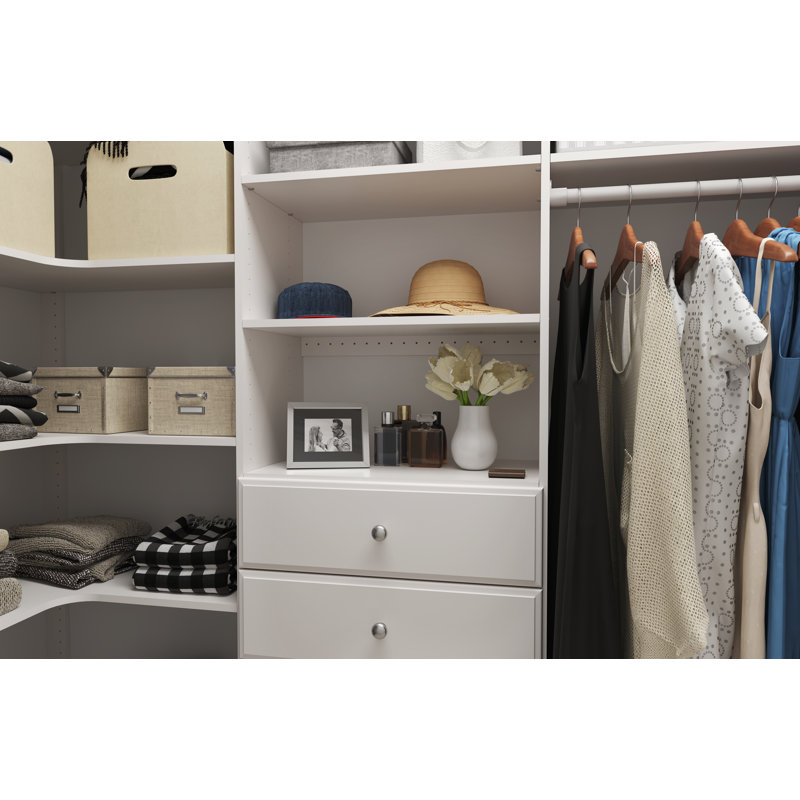Grid 24" W Shelving Set, White