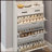 Spacious Shoe Cabinet with Multiple Compartments, Doors, Drawers, and Hanger for Ideal Modern Home Storage Solutions-962450939