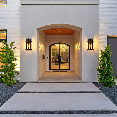 12" 1-Light Motion Sensor and Dusk to Dawn Outdoor Wall Sconce with  Seeded Glass Shade