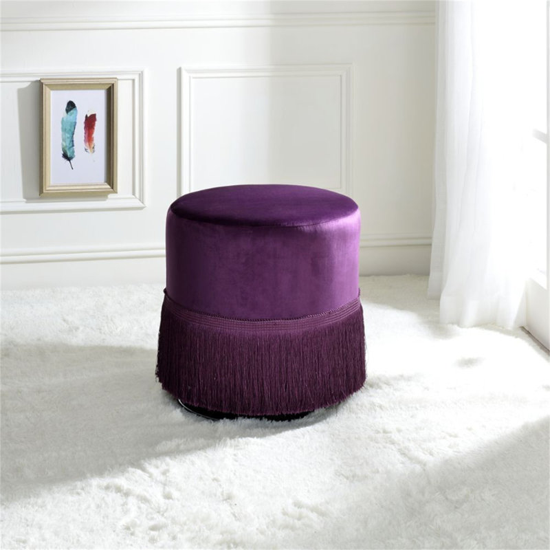 Repose-pieds charmant avec une silhouette élégante et une fonctionnalité polyvalente, Mauve