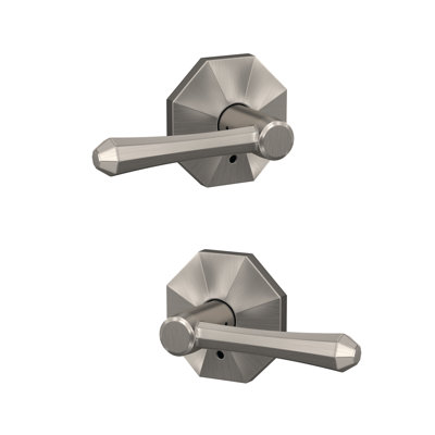 Dempsey Non-Turning Lever with Rosewood Trim